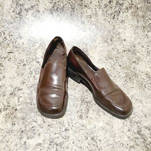 3/$20 PENMANS Loafer Slip On Leather Shoes Black 9